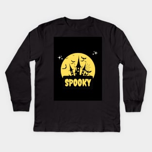 "SPOOKY"  Halloween T-Shirt Kids Long Sleeve T-Shirt